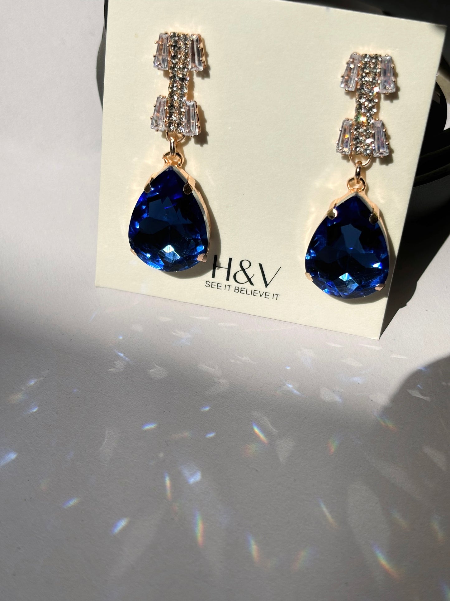 The Gorgeous Blue Earring by hvjewellery.in