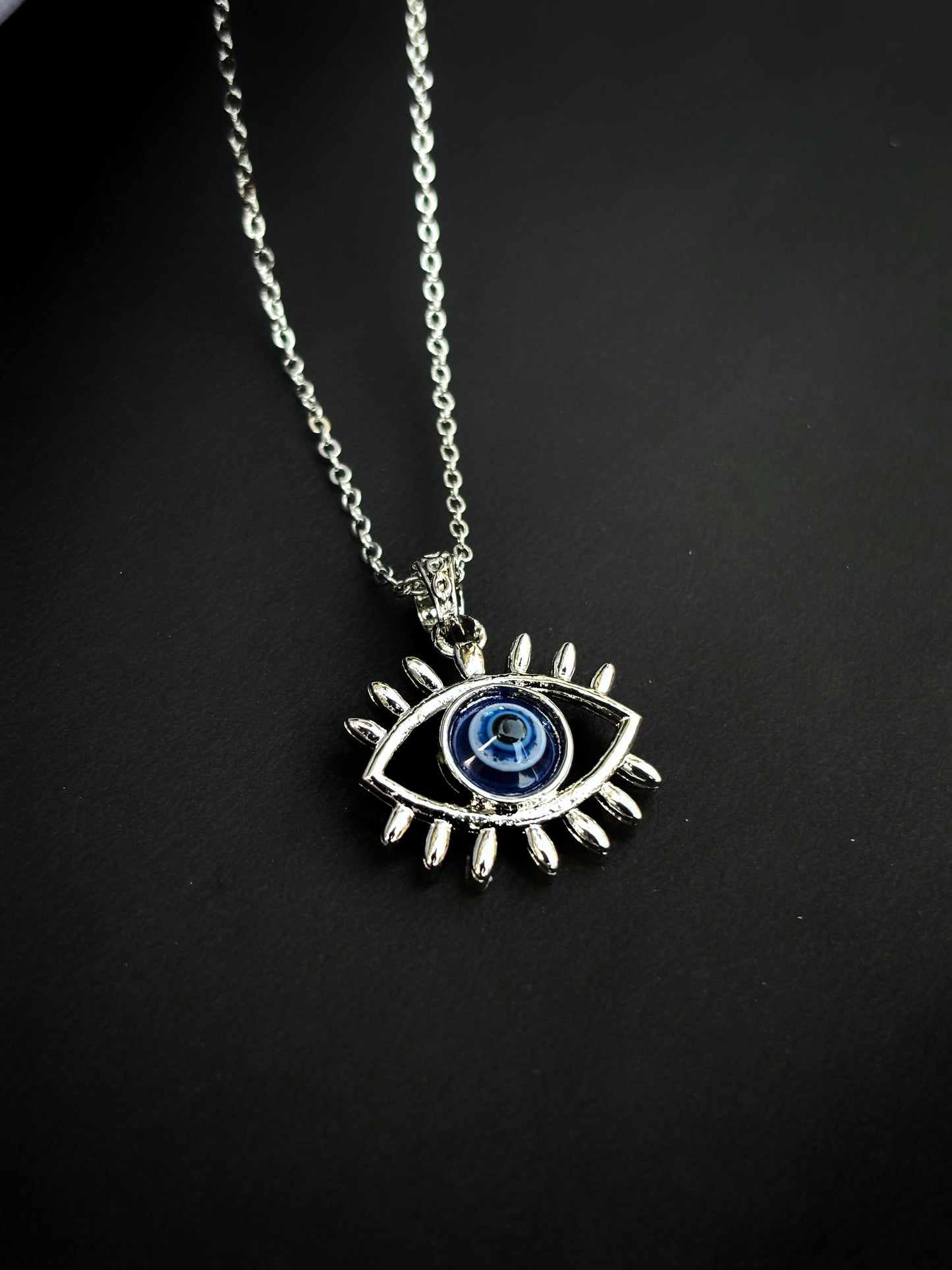 Blue Evil eye pendant by hvjewellery.in