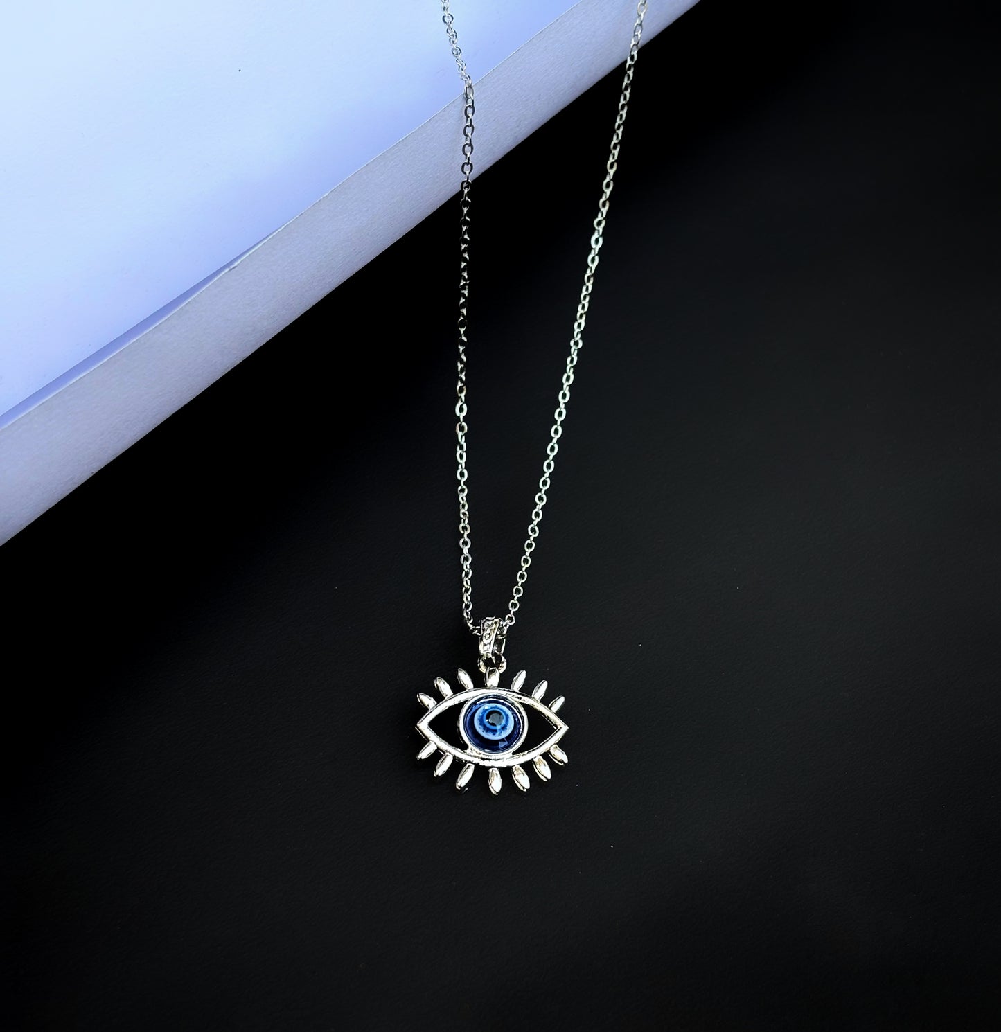 Blue Evil eye pendant by hvjewellery.in