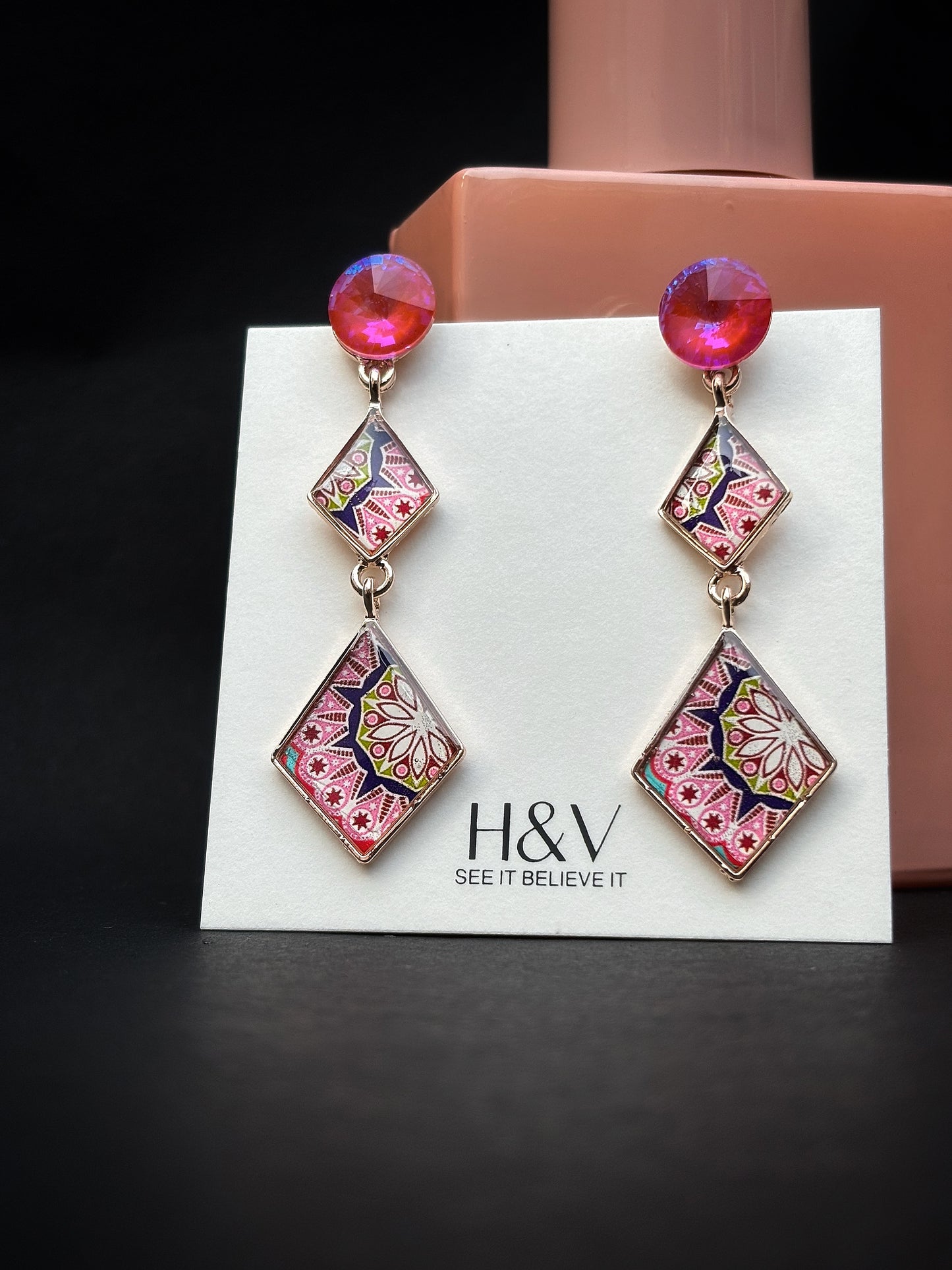 Stylish tassel earrings by hvjewellery.in